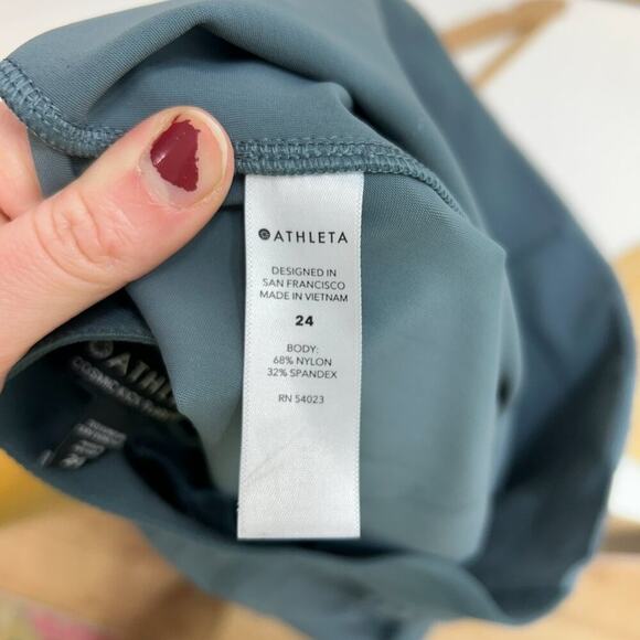 $109 Athleta Blue Athleisure Cosmic Kick Flare Pant Pants Plus Size 24 - Picture 6 of 7